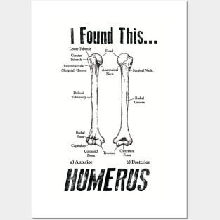 I Found This Humerus T-Shirt Posters and Art